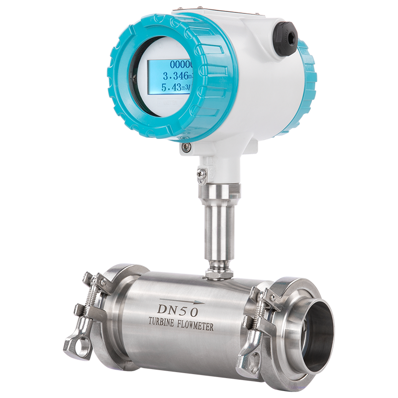 precision sanitary milk turbine flow meter