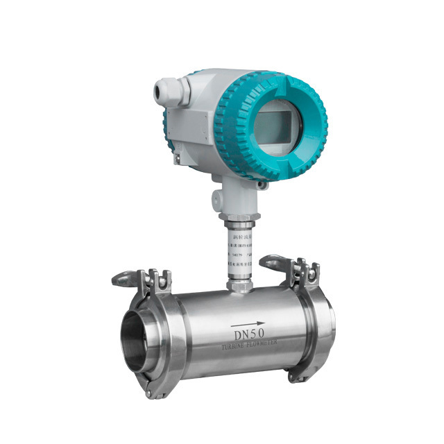 precision sanitary milk turbine flow meter