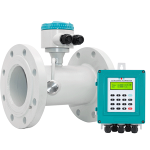 QTUF-200B transit-time clamp-on flow meter water flowmeter flow rate sensor cheap ultrasonic flow meter