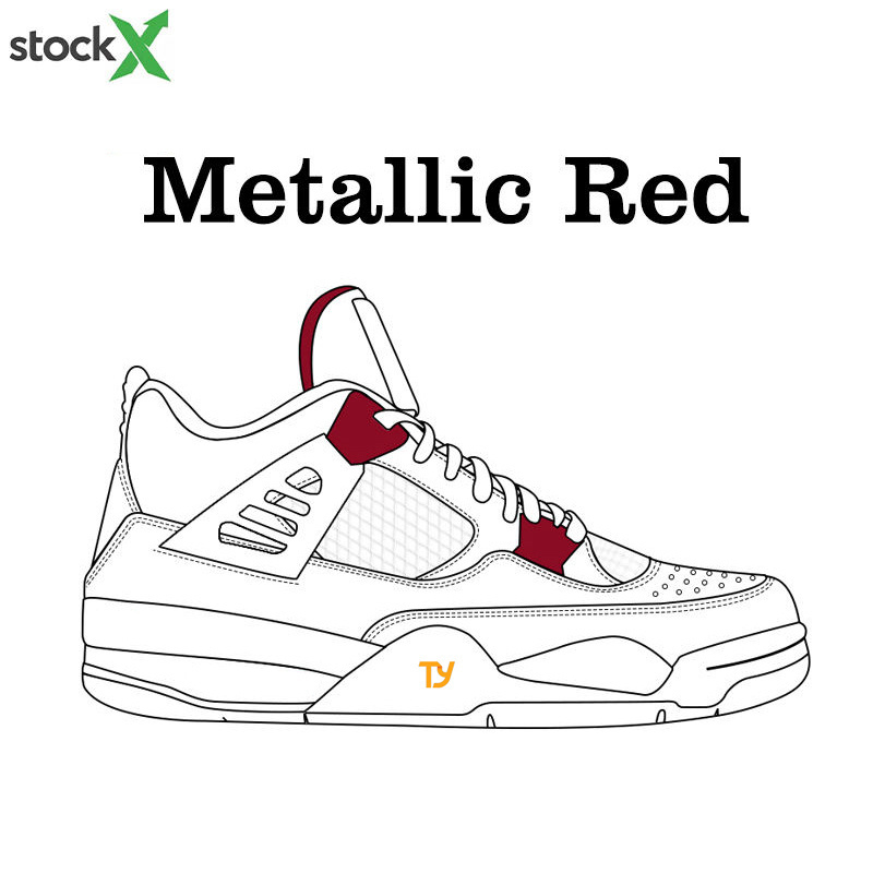 High quality Custom top new design Fashion Men's Sport Shoes Sneakers Men Basketball Shoes Brand retro 4