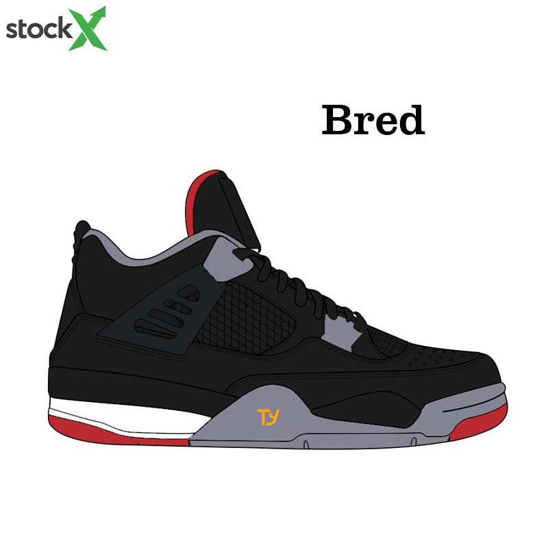 High quality Custom top new design Fashion Men's Sport Shoes Sneakers Men Basketball Shoes Brand retro 4