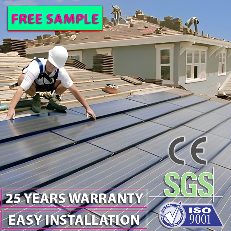 future trend Quacent Top Energy BIPV Solar Roof Tiles Construction/Building Materials Eco-friendly solar shingles BIPV system so