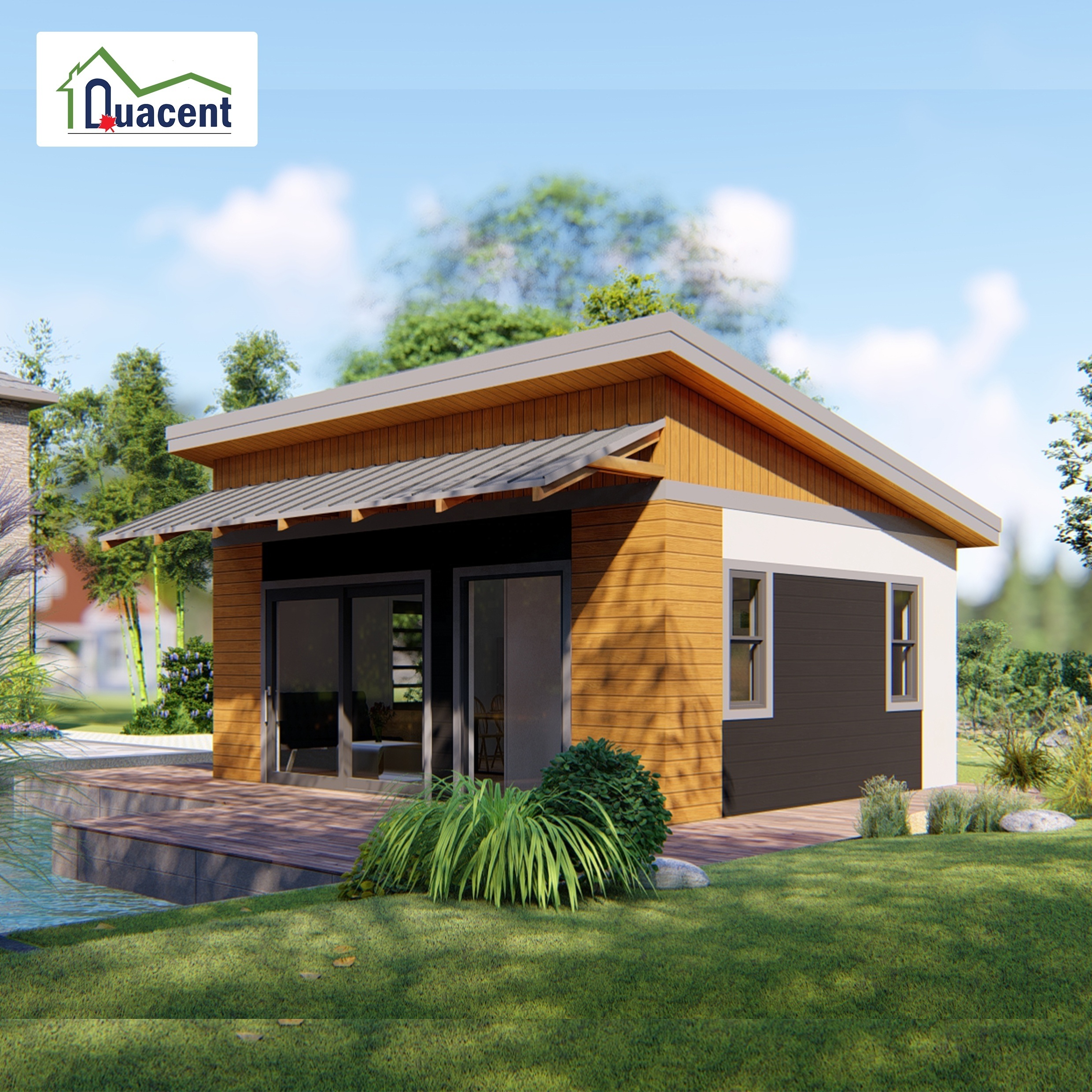 Quacent Durable Small Prefabricated House Used As Affordable Residential Buildings Dwelling Tiny Villa Architectural Design