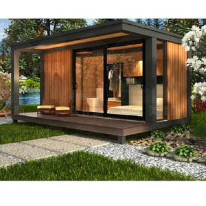 Quacent DIY Fast Assembly 2 Bedrooms Prefab Homes Tiny Villa Cozy Prefabricated Sips House/Log Cabin For Countryside Living