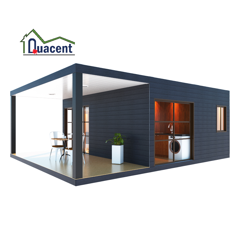 Quacent Flat Pack Container House with Elegant Designs High Insulation Prefabricated Homes with High Quality Light Steel Metal