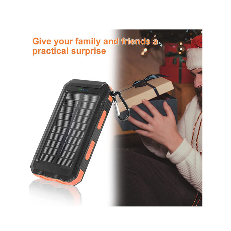 New Products Outdoor Solar Mobile Batteries Charger Power Bank Solar Phone Charger Travel Solar Power Supply 5v Solar Powerbank