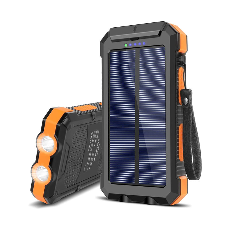 Best Sellers Solar Power Bank Type-c 30000mah Dual Usb Solar Panel Phone Charger Camping Waterproof Solar Portable Power Station