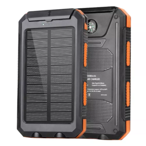 Portable wireless solar panel power bank 20000mah waterproof 10W fast charger travel powerbank led solar power bank