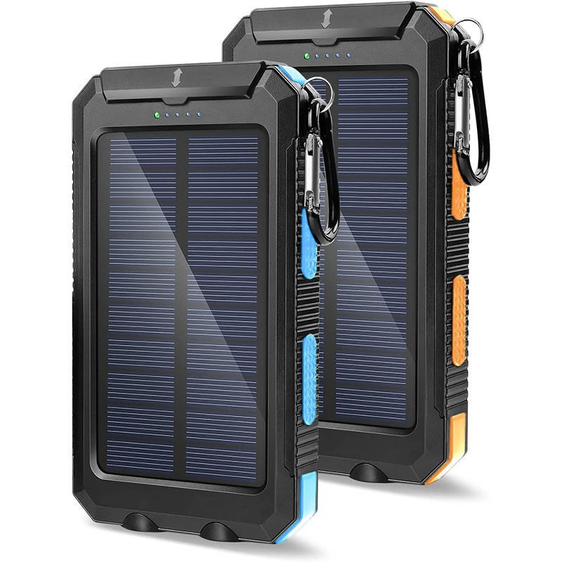 New Products Outdoor Solar Mobile Batteries Charger Power Bank Solar Phone Charger Travel Solar Power Supply 5v Solar Powerbank