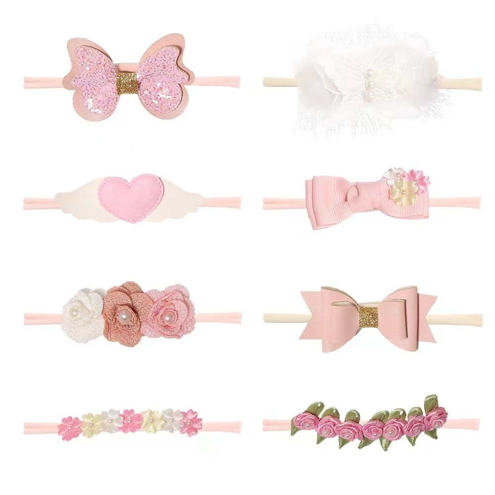 Baby Girl Headband Cute Baby Elastic Hair Band Newborn Head Flower Toddler Headband Headwear Kids Hair Jewelry Accessories