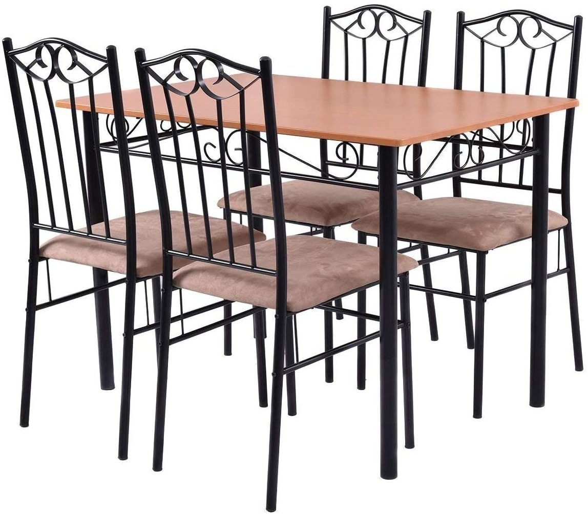 Dining Table Set 5 Piece Home Kitchen