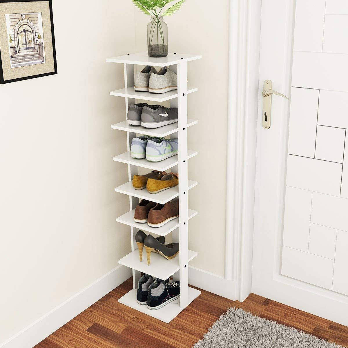 7 Tiers WOODEN Shoe Rack