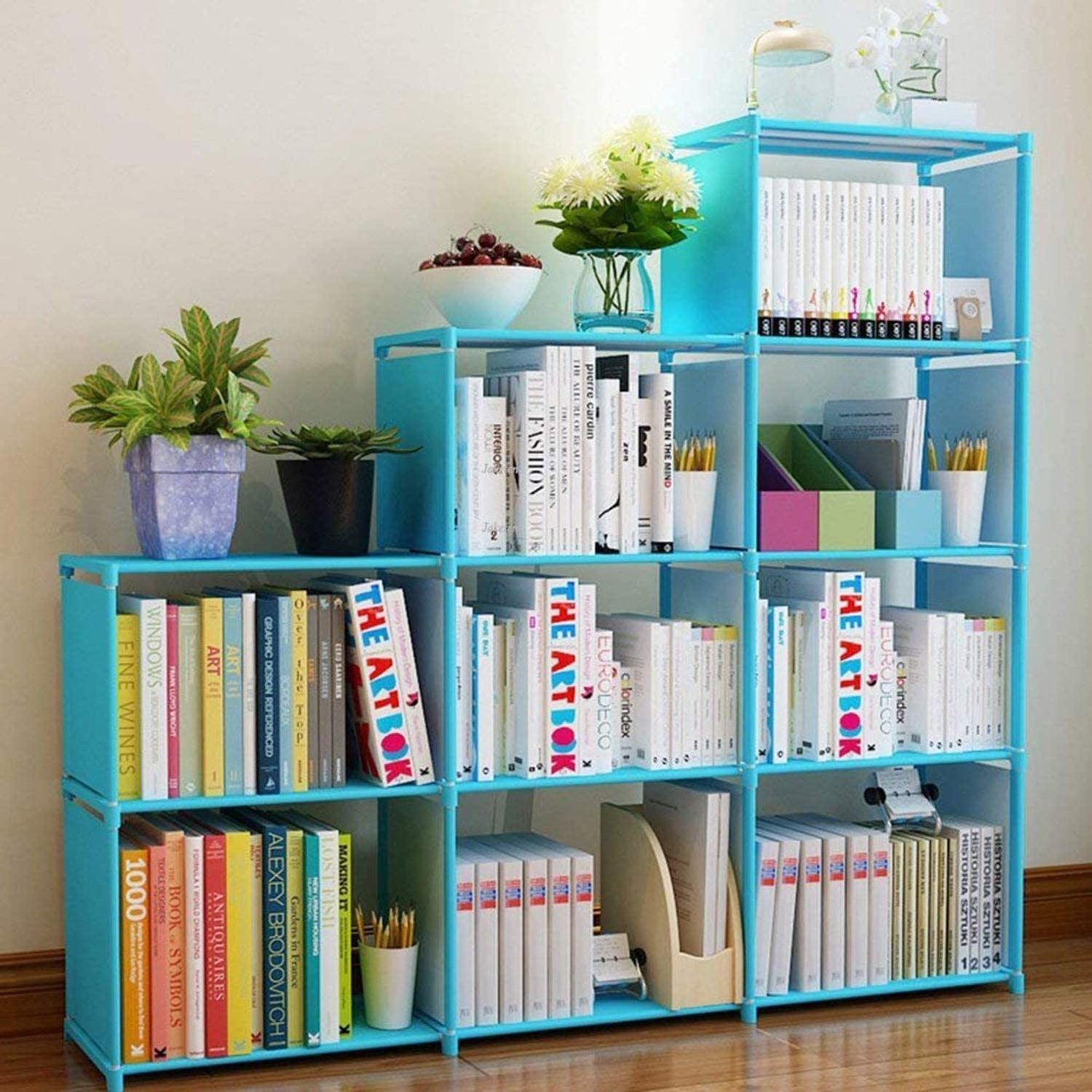 9 Cube Storage Organizer Shelves  Bookcase Cabinet for Bedroom Living Room Office