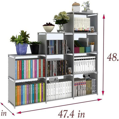 9 Cube Storage Organizer Shelves  Bookcase Cabinet for Bedroom Living Room Office