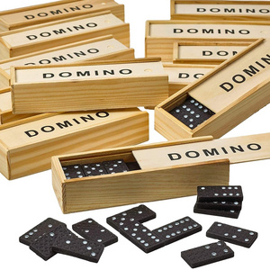 Dominoes Set 12 Pack Miniature Classic Board Games Mini Wooden Kids Learning Other Educational Toys Educations KD Toys Wood