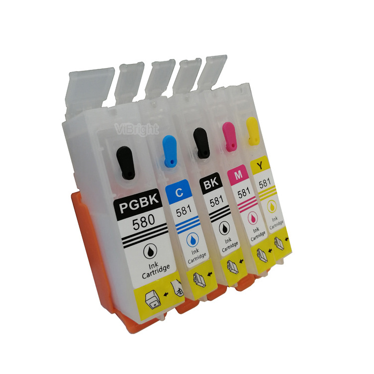 PGI 580/581Refillable ink cartridge for Canon TR7550/TR8550/TS6150/TS6151/TS6250/TS9550/TS9551C/TS705/TS6350 empty ink cartridge