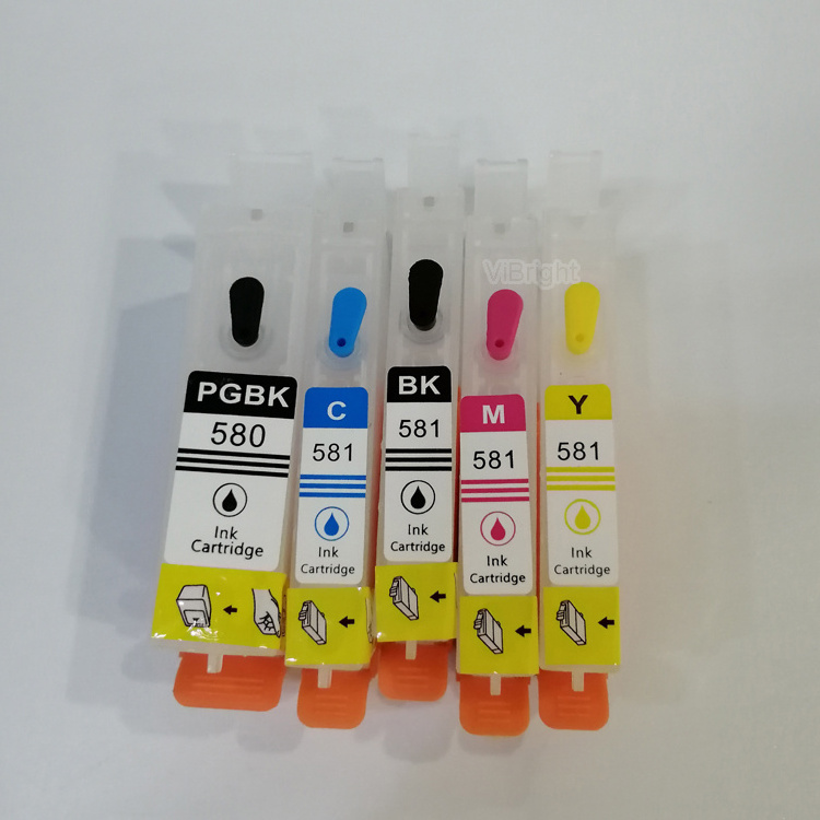 PGI 580/581Refillable ink cartridge for Canon TR7550/TR8550/TS6150/TS6151/TS6250/TS9550/TS9551C/TS705/TS6350 empty ink cartridge