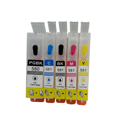 PGI 580/581Refillable ink cartridge for Canon TR7550/TR8550/TS6150/TS6151/TS6250/TS9550/TS9551C/TS705/TS6350 empty ink cartridge