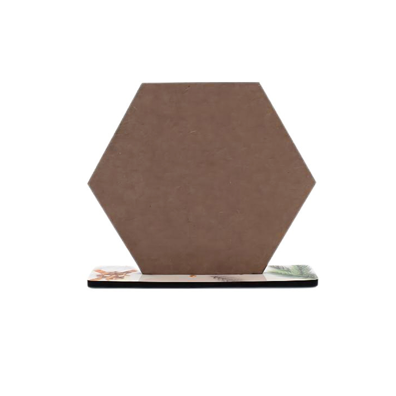 Qualisub Customized MDF Photo frame Blanks Sublimation MDF Photo Frame Blanks Hexagon Shape Photo Frame for Sublimation