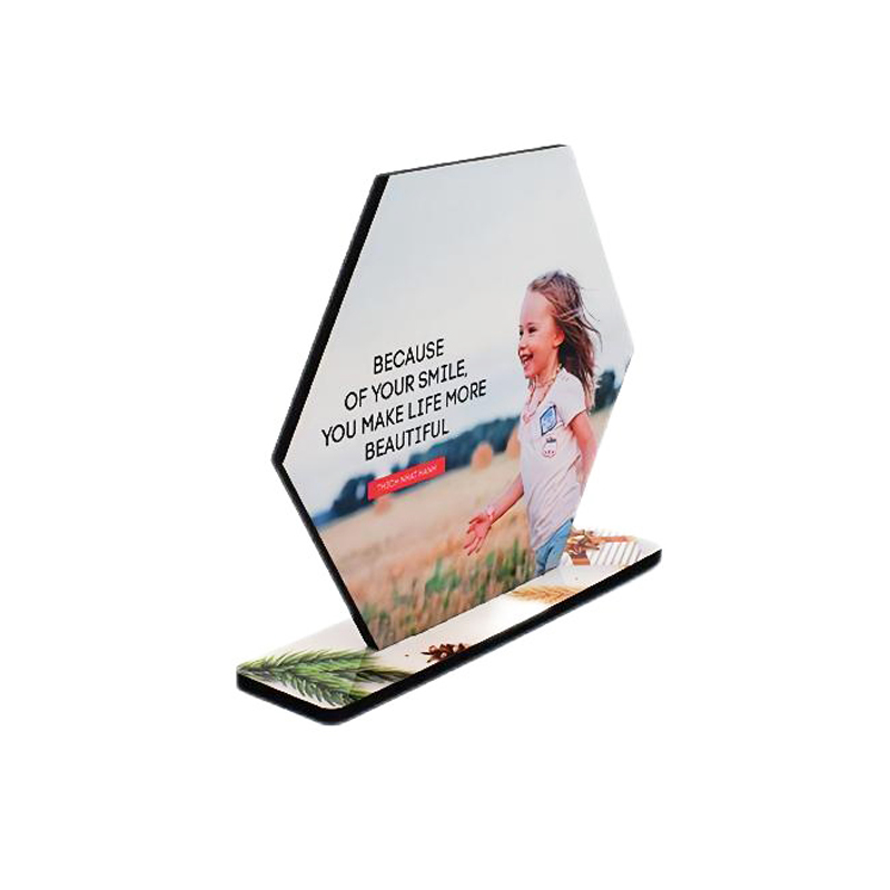 Qualisub Customized MDF Photo frame Blanks Sublimation MDF Photo Frame Blanks Hexagon Shape Photo Frame for Sublimation