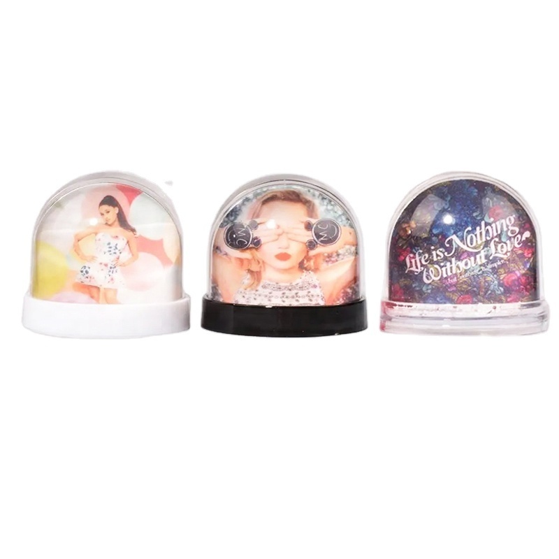 Qualisub Factory Price Sublimation Snow globes Liquid Photo frame blank for DIY printing