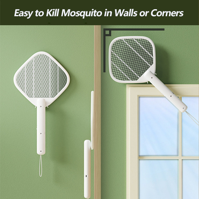 Electric Fly Swatter - Bug Zapper Racket with Powerful Grid - Easy to Use, Lightweight Fly Zapper for Indoor & Outdoor Use