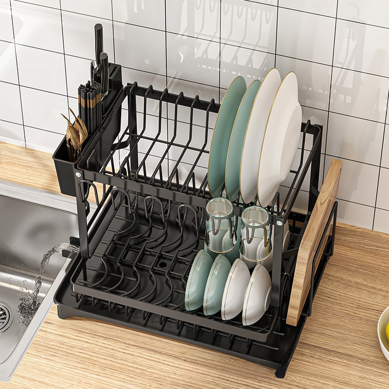 Factory Wholesale Customized Kitchen Shelf Dish Storage Rack Drainer Rack Household Multifunctional Put Bowl Racks