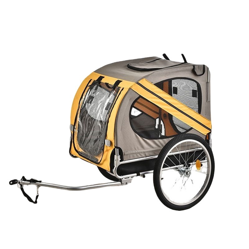 Large pet bike trailer cat dog stroller folding outdoor riding travel trailer