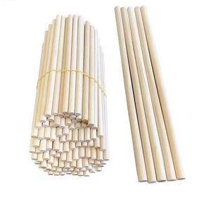 Semi Pointed 5 mm Diameter 6 Inch Bamboo Lollipop Sticks Barbecue Corn Dog Skewers