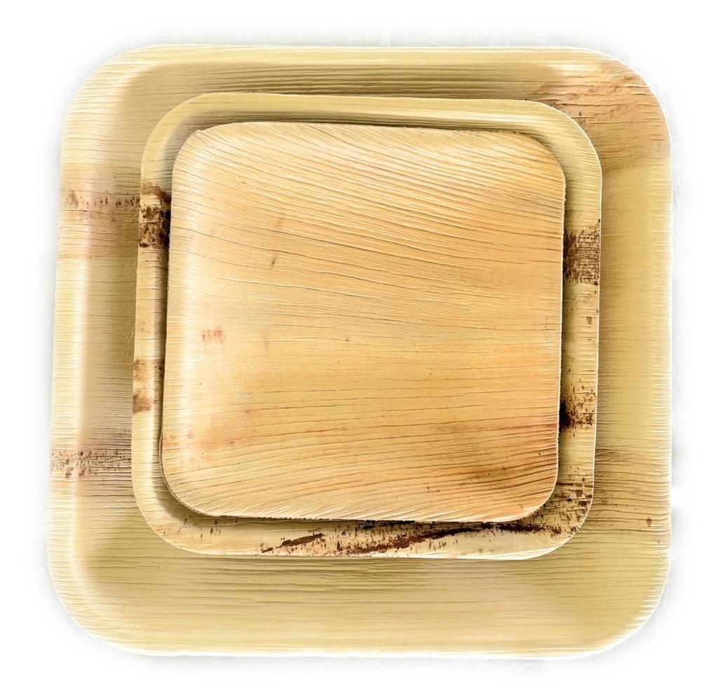 Plate Areca Palm Leaf Wooden romantic Disposable Party restaurant home Plate Dish Bagasse Paper Plate Round 1 Boxes /