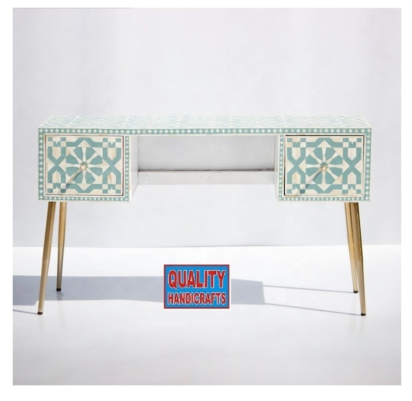 Wholesale Bone Inlay Wooden Modern Antique 3 Drawer Console table Furniture Living room Decor from India by Quality Handicrafts