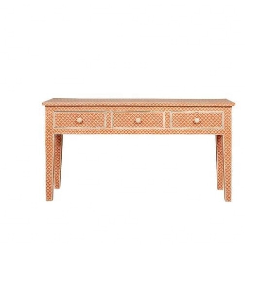 Wholesale Bone Inlay Wooden Modern Antique 3 Drawer Console table Furniture Living room Decor from India by Quality Handicrafts