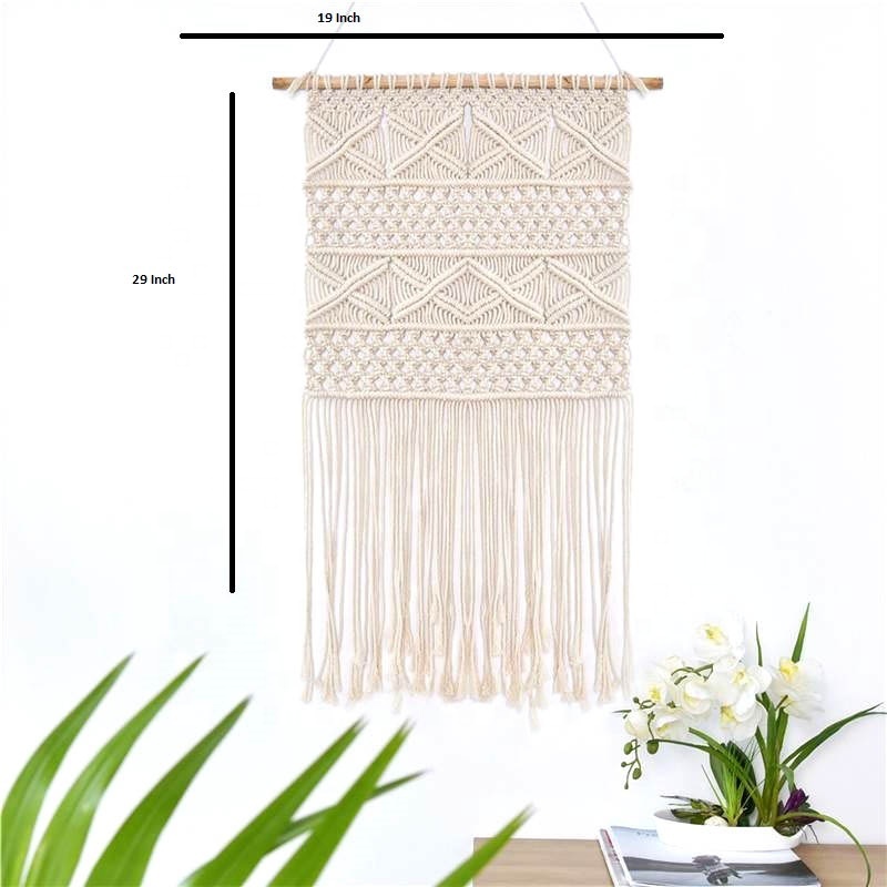 High Quality Factory Direct Sell  Macrame Wall Hangings /  Home Decoration Christmas Decoration from India