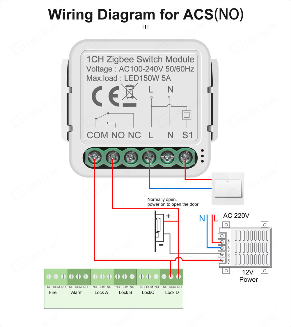 NO NC controller rf transmitter dry contact switch AC100-240V 12V 24V mini relay wireless switch remote control NO NC switches