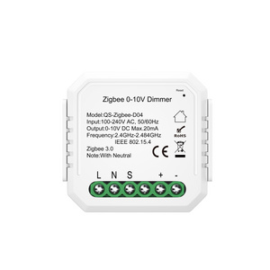 Smart home dimmer switch 1/2 gang Zigbee 0-10V low voltage dimming for lighting fixtures for smart home automation