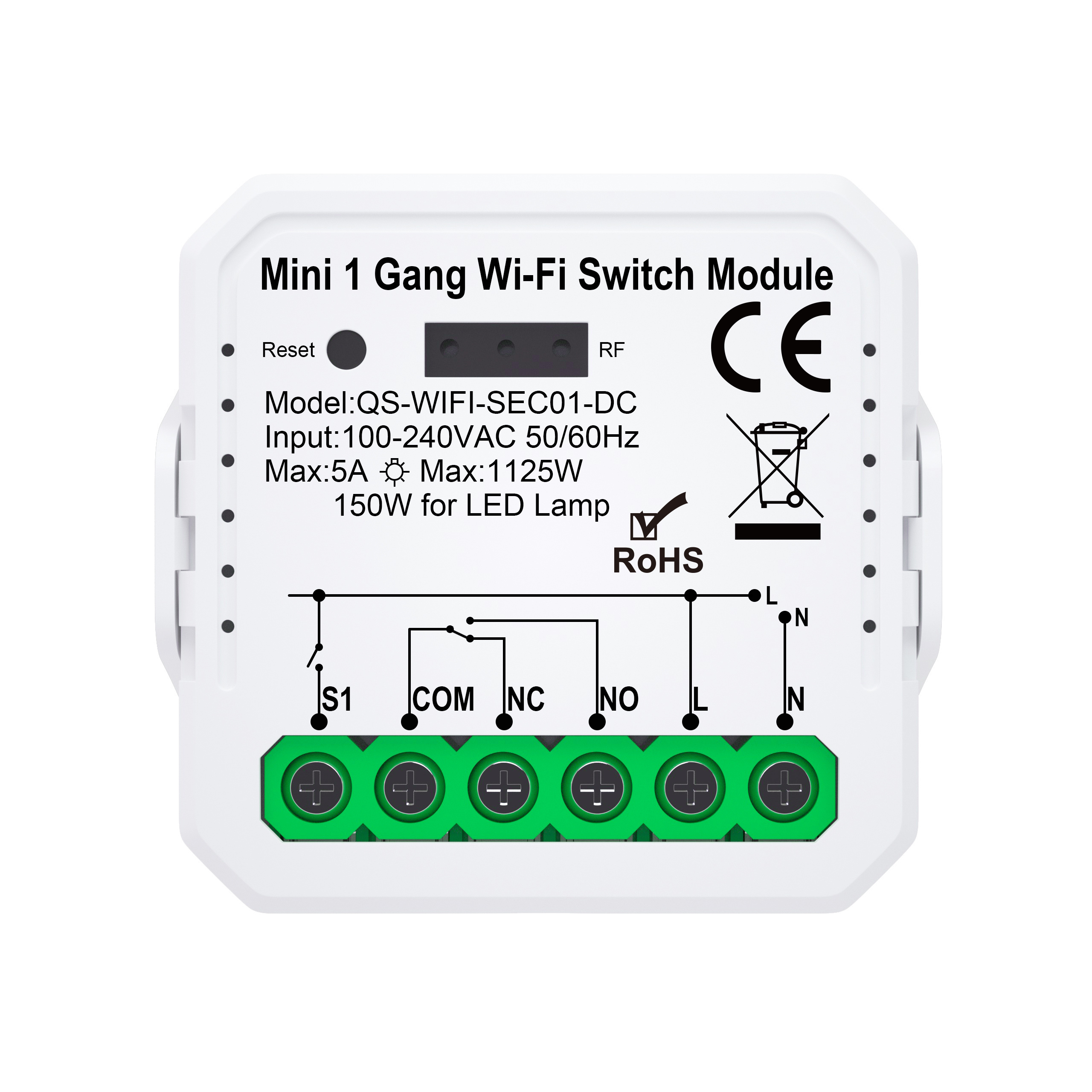 NO NC controller rf transmitter dry contact switch AC100-240V 12V 24V mini relay wireless switch remote control NO NC switches