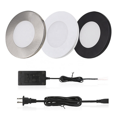 3 inch Under Cabinet Soft Warm White Slim LED Puck Lights 12V