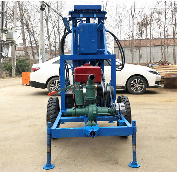 portable hydraulic water well drilling rig/small soil borehole drilling machine