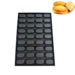 Wholesale Nonstick Glaze Aluminumized Steel Industrial Muffin Cake Baking Tray Customized Stainless Kitchen Baking Pans For Oven