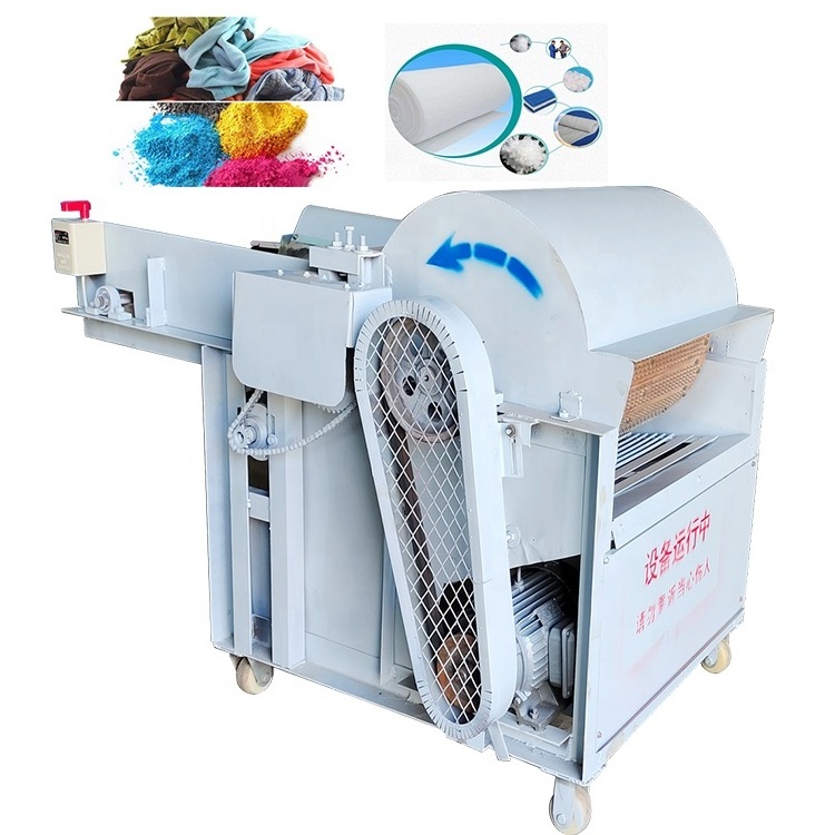 Spinning Cotton fabric shredder Small Blowing Open Machine for Cotton Wool Material old cloth cotton fiber opening machine price