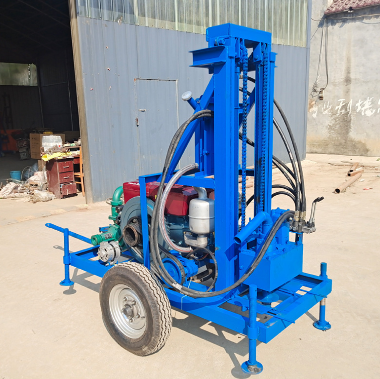 Hydraulic borehole water well drilling rig/machine/water drilling portable in China