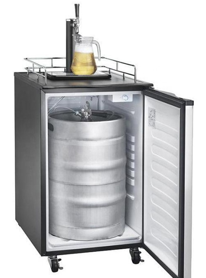 170L Two Beer Faucets Laptop Beer Keg Cooler Dispenser Machine