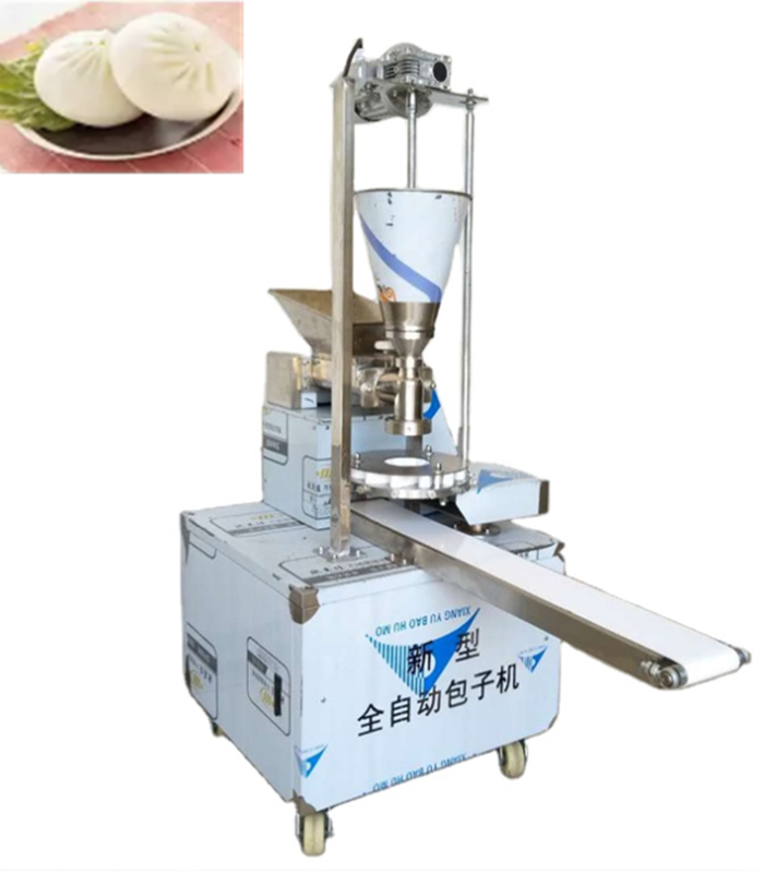 Industrial Automatic Steamed Stuffing Bun Momo Maker / Chinese Baozi Making Machine