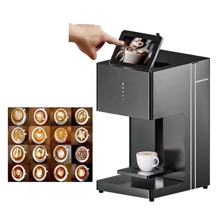 Edible Ink Fast Selfie Mini Coffee Printer Latte Art Cake 3D Printing Machine With Free Cartridge USB Camera