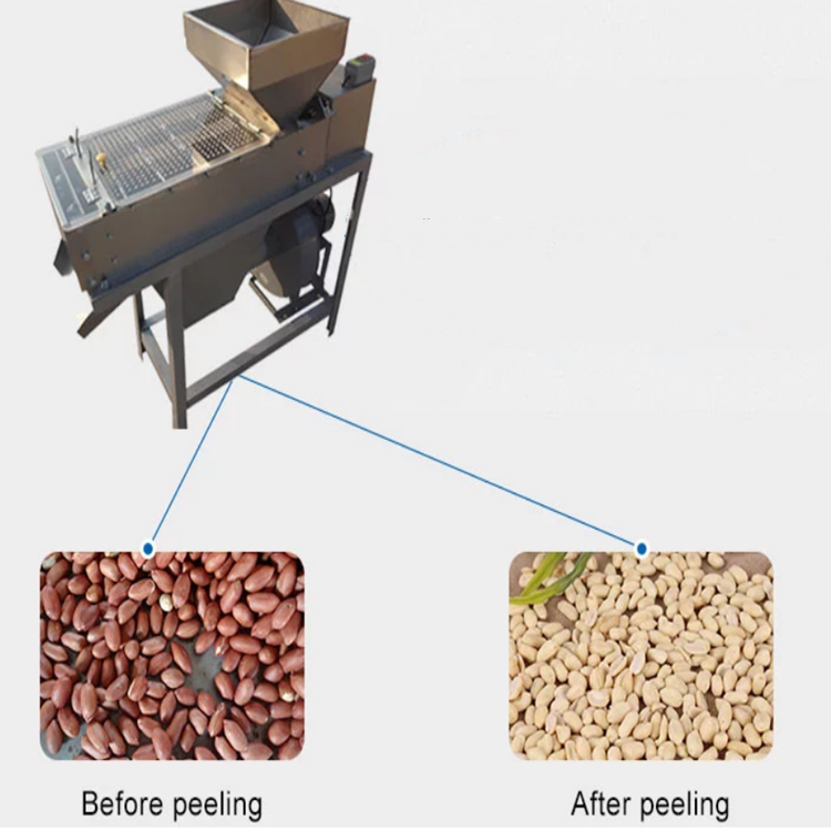 Factory Sell Roasted Dry Peanut Almond Groundnut Red Skin Peeling Machine