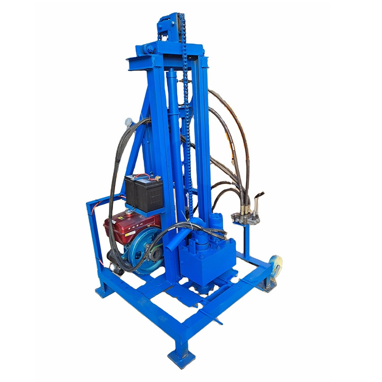 portable hydraulic water well drilling rig/small soil borehole drilling machine