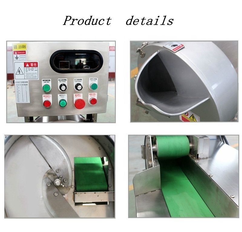 Automatic commercial leaf vegetable spinach cutting machine auto industrial cutter slicer