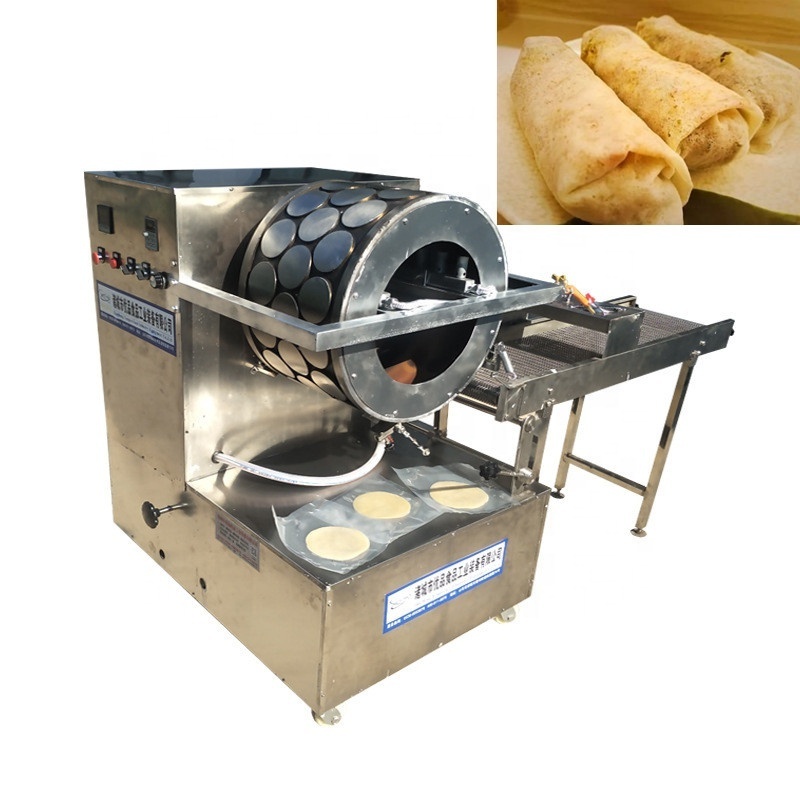 Fully Automatic Chapati Pita Tortilla Roti Bread Lavash Making Machine Roast Duck Pancake Forming Baking Machine