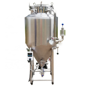 100l 150 litre 150L 200l conical beer brewing fermenter glycol jacket cooling inox fermentation tank