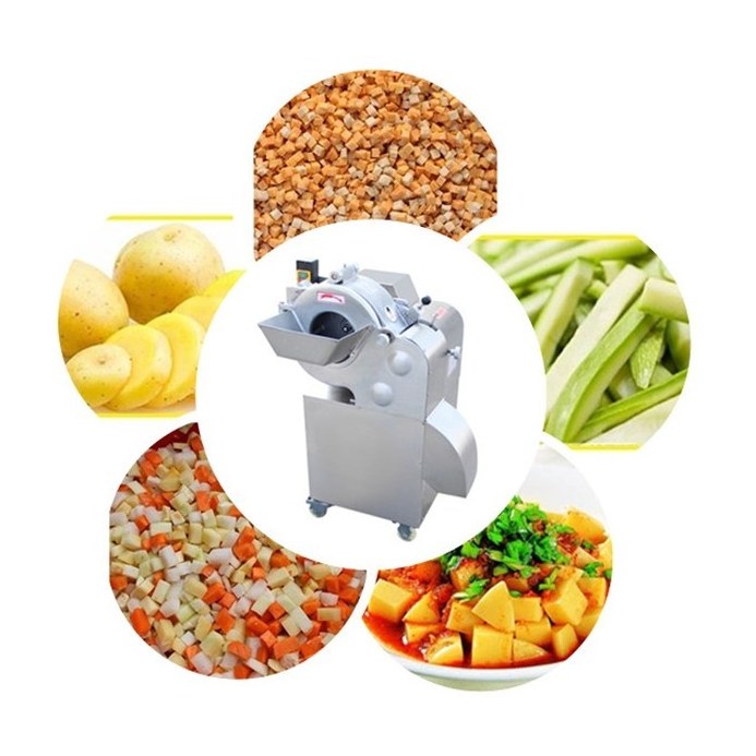 Fruit and vegetable dicer machine carrot onion potato cube cutter